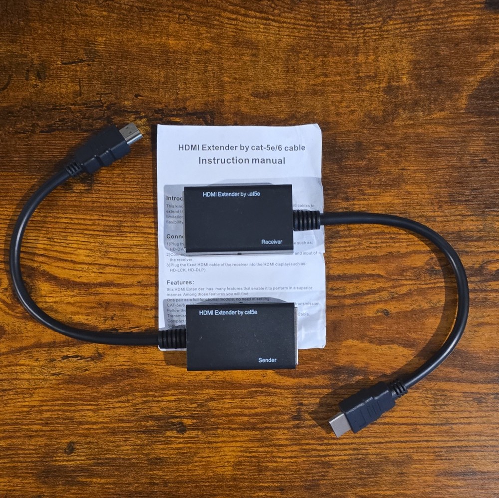 HDMI Extender – cat5e/6. Up To 30meters @ 1080p