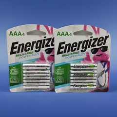 2 Pack Energizer 800mAh Recharge Power Plus AAA Batteries 4 X2 Rechargeable