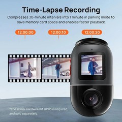 70mai Dash Cam Omni 128GB Built-In eMMC Storage 4G LTE Front Camera + 128GB