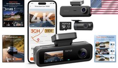 4K Ultra HD Dash Cam with 3-Channel Recording & Night Vision (64GB Included)