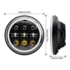 4PCS FOR GMC C15/C1500 1961-1972 Pickup C2500 5.75″ 5-3/4″ Round Headlights