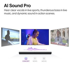 LG S55TR Electronics Soundbar For TV 5.1 Channel With Dolby Audio And Rear