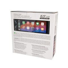 Power Acoustik CP-71WAK Single DIN 6.5″ Color Touchscreen Car Stereo with Blueto