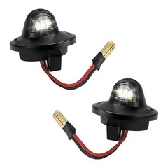 2PCS LED License Plate Light Tag Lamp Assembly 6500K White Rear Car Tag Lamp