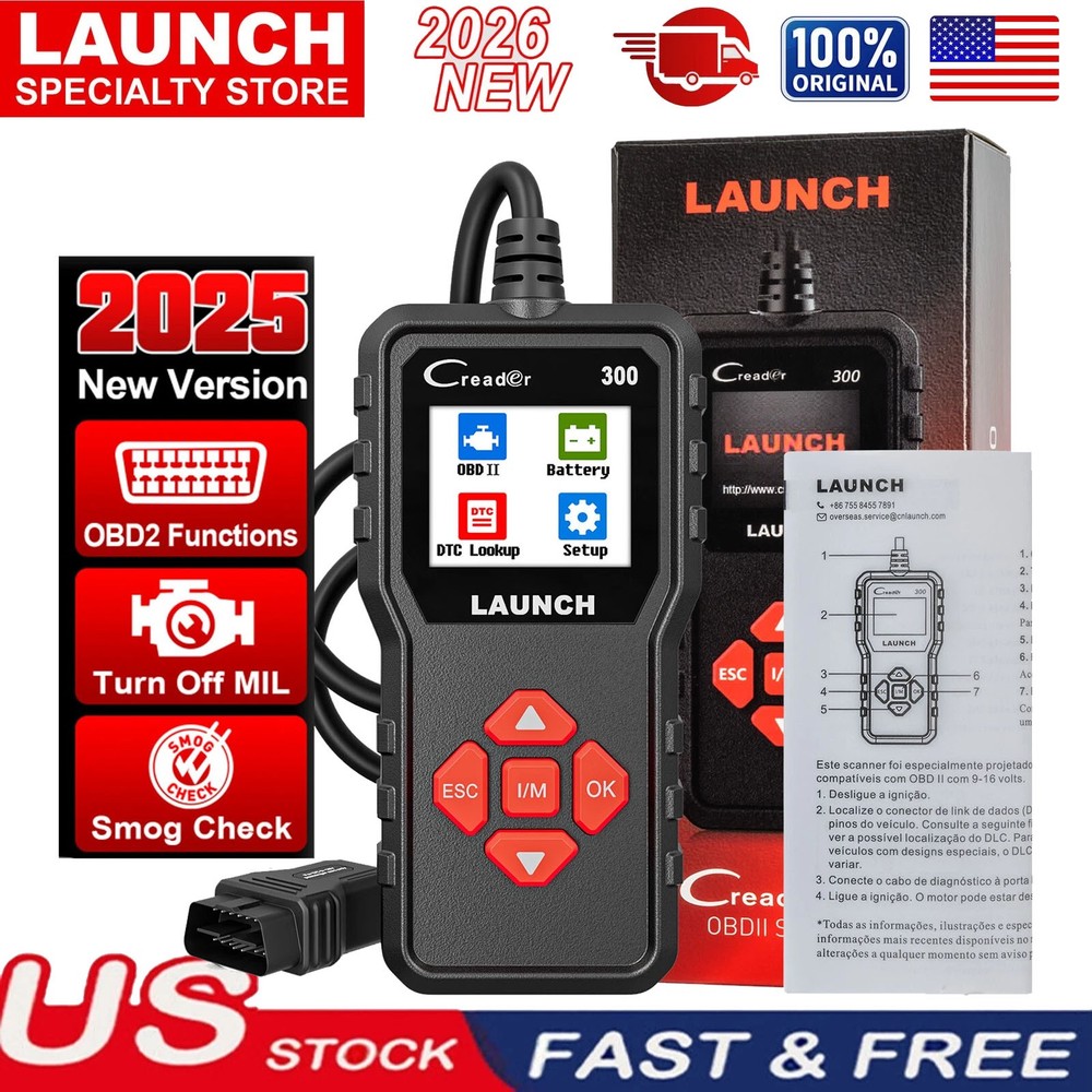 LAUNCH CR300 Car OBD2 Scanner Check Engine Fault Diagnostic Tool Code Reader*