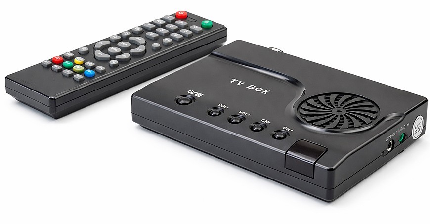Universal Analog CATV Tuner RF Coax RCA AV To 1080p HD VGA Up Converter