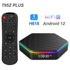 2024 Upgraded T95Z Plus Smart Android 12 TV Box Quad Core 6K 4K HD Stream Player