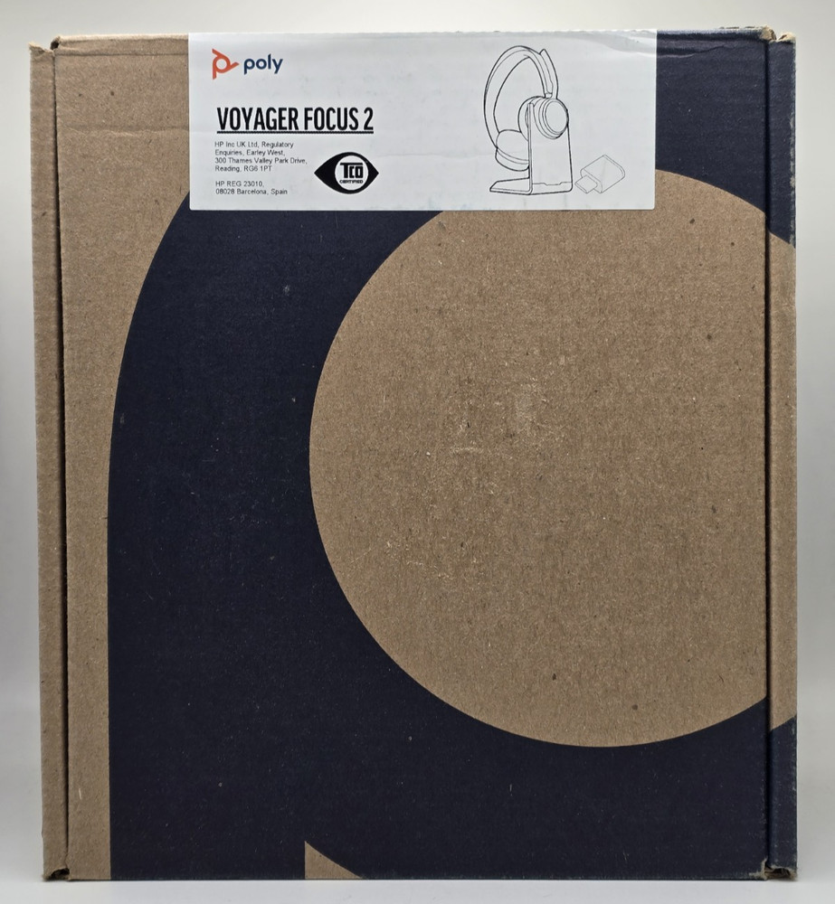 Poly Voyager Focus 2 Bluetooth Headset w/Stand (USB-C/A) – UC (9T9J5AA#AC3)
