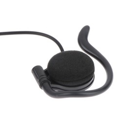 Ear Hook Listen Only Earpiece 3.5mm Jack Single Side Headset Headphone Earphone