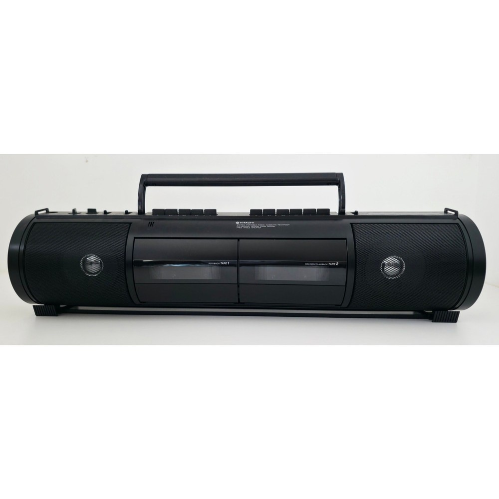 VINTAGE *NEW* 1988 Hitachi TRK-CW3H Cylindrical Dual Cassette AM/FM Boombox