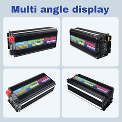 5000W 10000W Power Inverter DC 12V to AC 110V Converter W/ 4 Sockets USB Remote