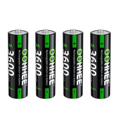 Rechargeable 4/8/12/16x AA Lithium Batteries 3600mWh + 1.5V Charging Storage Box