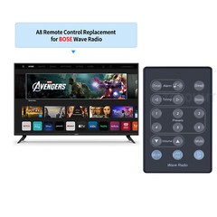 For Bose Wave Radio Remote Control AWR1-1W AWR1-2W AWR113 AWR131 Black