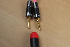 Qed Silver Special 25th anniversary edition Speaker Cable ( 4pc-2ft. ) mad in UK