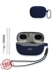 JBL Endurance Race TWS Case Midnight Blue Silicone w/ Carabiner Lanyard