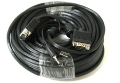 50′ FT SVGA Super VGA M Male to Male Cable with 3.5mm Audio for Monitor TV 50FT