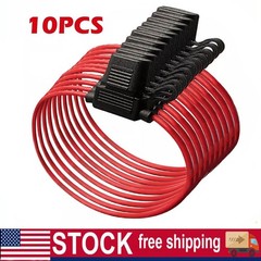 10 PACKS 10 GAUGE ATC FUSE HOLDER IN-LINE AWG WIRE COPPER 12 VOLT POWER BLADE