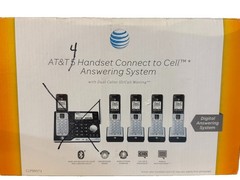 AT&T 4 Handset Connect To Cell Answering System Open Box- No Base