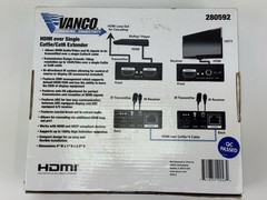 Vanco International 280592 HDMI Over Single Cat5e/Cat6 Extender w/ IR 1080P