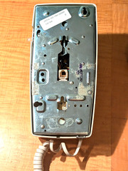 Western Electric Beige 2554 Touch Tone Wall Telephone Working Cond $35