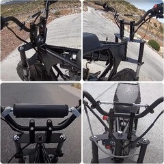 7/8″ Handlebar Risers – 7/8″ 22 mm Handlebar Mount Clamp Risers f Color: Black