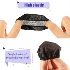 300 Disposable Headphone Covers Non Woven Sanitary Earphone Earpad Black 6.5cm