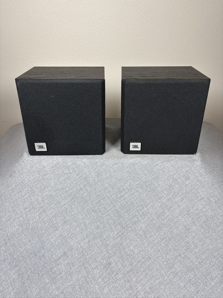 Pair JBL G Movies Surround Speakers Wall Mountable Home Theater Black
