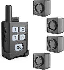 Portable Outdoor Perimeter Alarm System- 1/4 Mile Waterproof Wireless Motion Sen