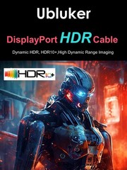 1.64 Ft 10K 8K DisplayPort 2.1 Cable 54Gbps DP To DP Cord 4K@240Hz Gaming PC