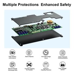 JK 4S-8S 200A 12V 24V LifePo4 Li-ion Battery Bluetooth Smart Active Balancer lot