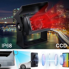 5″ Backup Monitor Car Rear View Reversing Camera Kit + 10m AV Cable for Truck RV