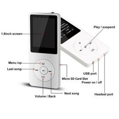 1.8″Portable Bluetooth MP3 Player Media FM Radio Recorder HIFI Music Speakers