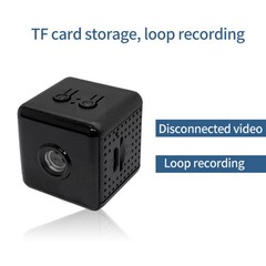 1080P HD Mini Security Camera w/IR Night Vision Motion Alert SD Slot iOS Android