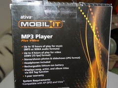 New Ativa Mobil It MP3 Player + video FM radio compatible XP & Vista 2 GB