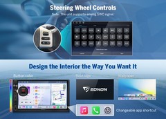 Car Stereo Head Unit Apple CarPlay GPS 7″ QLED 6+64 Android Double DIN Fast Boot