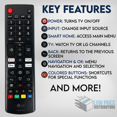 Genuine LG AKB76040302 Smart TV Remote – Netflix Prime video Disney+ Shortcuts