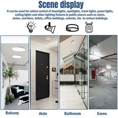 AC100-240V Motion Sensor Switch Durable Construction for Indoor Lamp Control