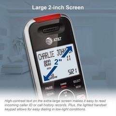 DECT 6.0 Cordless Phone System with 3 Handsets, Answering Machine, Call Blocking
