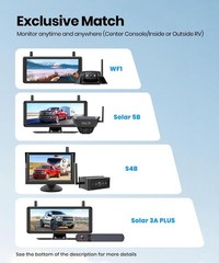 AUTO-VOX X8 Bracket Bendable Suction Cup Mount for Backup Camera, 360° Flexible