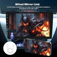 Single Din Car Stereo with Mirror Link for Android/iOS – 9 Inch Touch Screen