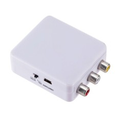 VGA to AV RCA Composite Converter Adapter Box with Audio PC to TV