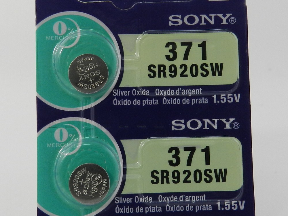 371 Sony SR920SW Watch Battery 2Pc (Exp. 10/2028)