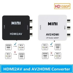 HDMI to RCA AV CVBS Video Converter Adapter 1080P NTSC PAL for TV DVD VCR PC