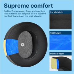 Replacement Ear Pads for Audeze Maxwell – Cooling Gel Ear MMOBIEL