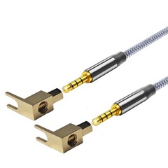 4PCS Banana Plug to Spade Adapter, Hi-Fi Brass Gold Plated Connector with Dual