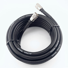 ALPHA – 15ft RG8u Coax Cable with AMPHENOL PL259s attached