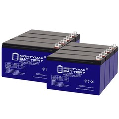 Mighty Max 12V, 9Ah, GEL, NB Terminal, Replaces Stanley Tools J309 – 8 Pack