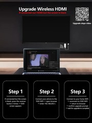 Wireless HDMI Display Dongle Adapter, 4K Decode 1080P@60Hz Wireless Plug & Play
