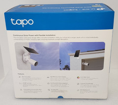 TP-Link Tapo 2k Solar Smart Security Camera, 3-pack Wire-Free Detection, NEW