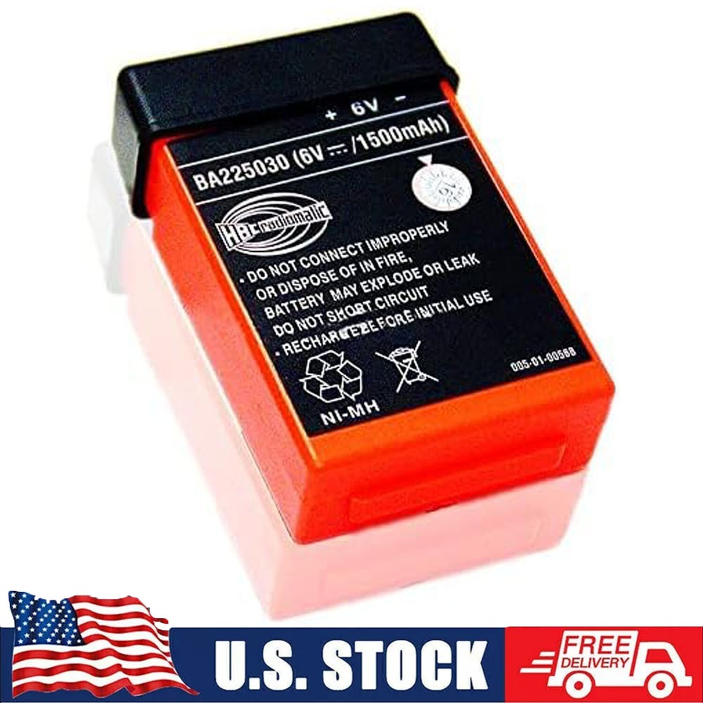 New 1500mAh BA225030 6V Battery For HBC Crane Remote Pump Truck Battery US SHIP